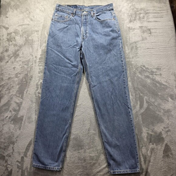 Levi's 550 Jeans Mens 34x34 Light Wash Relaxed Fit Tapered Leg Denim Zip Fly Y2K - Picture 1 of 10